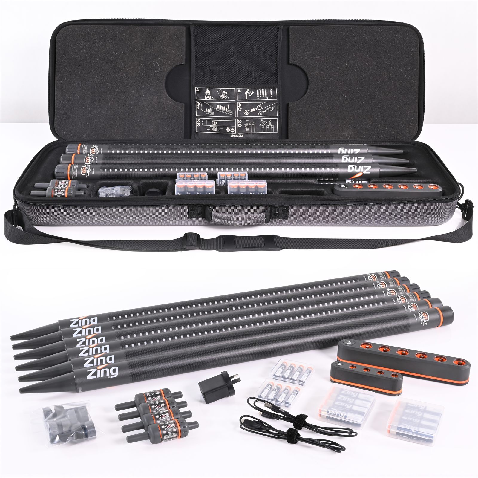 Club Zing kit contents in carry case