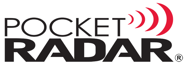 Pocket Radar white logo